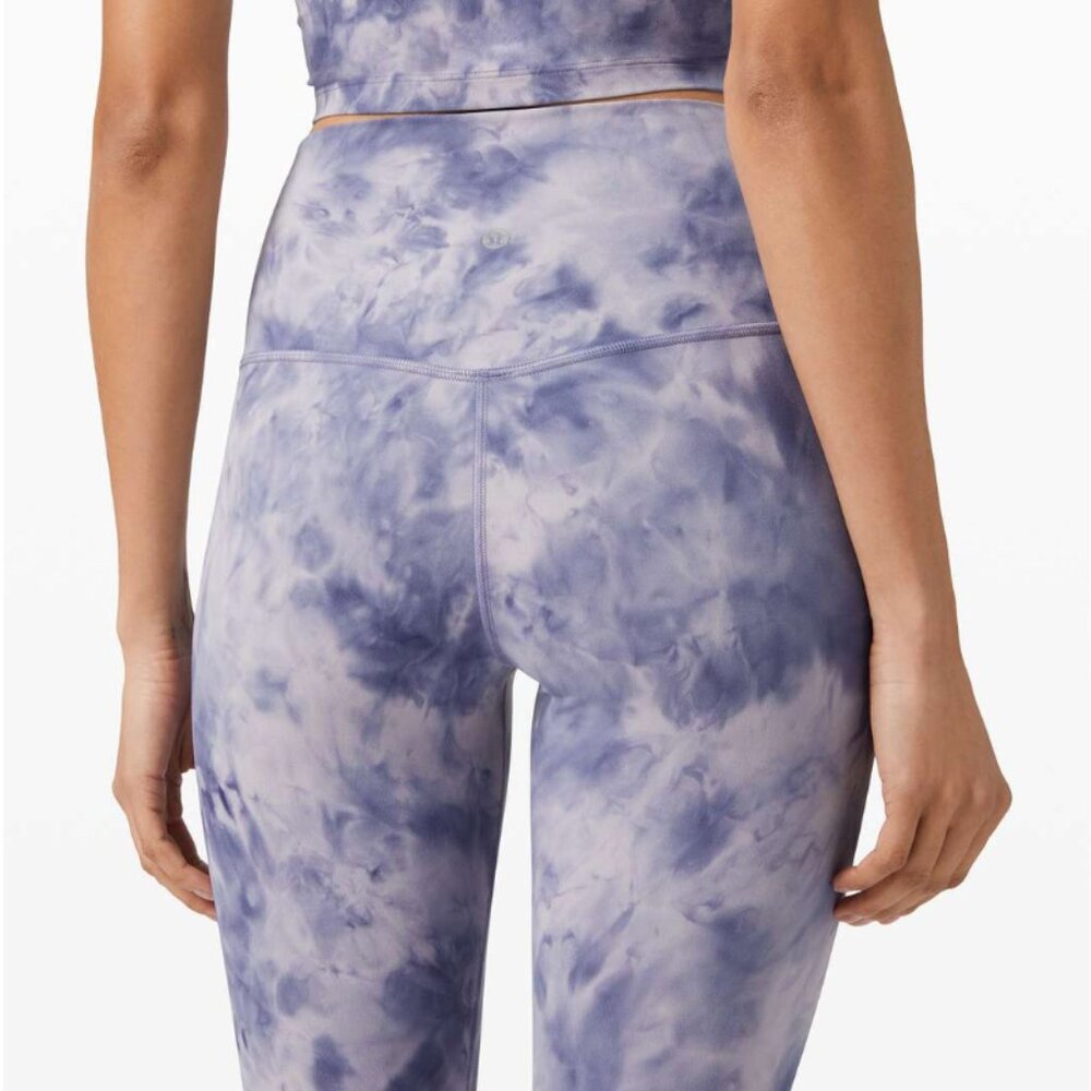 Lululemon Align Crop 21" *Diamond Dye Diamond Dye Iced Iris Peri Purple - Picture 3 of 9
